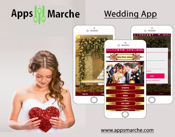 plan your wedding with wedding planner app, wedding planner mobile app, best wedding mobile app, appsmarche